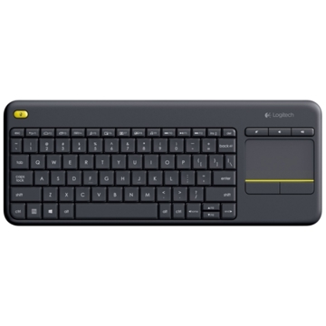 კლავიატურა LOGITECH Wireless Touch Keyboard K400 Plus - INTNL - Russian layout - Dark