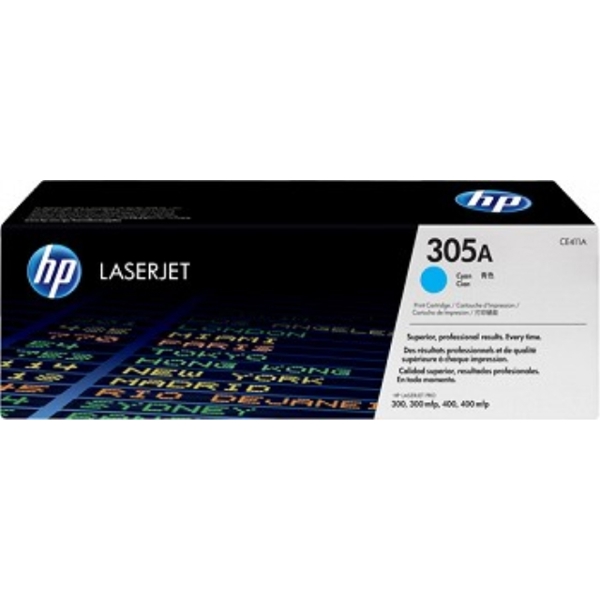 HP 305A CE411A ORIGINAL Cyan LJ Print Cartridge