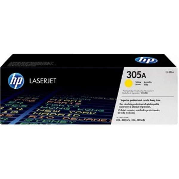 HP 305A CE412A ORIGINAL Yellow LJ Print Cartridge