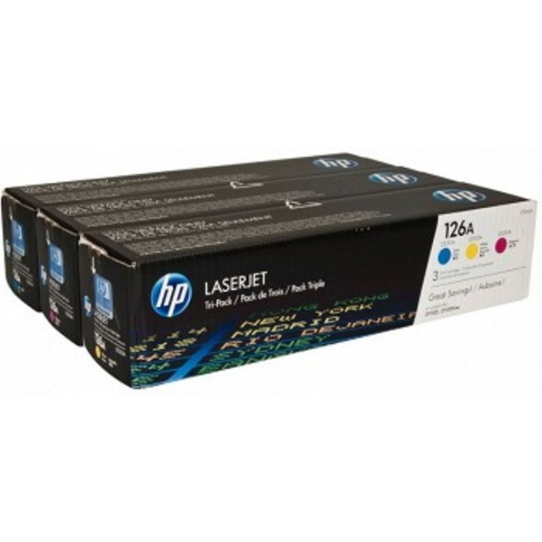 კარტრიჯი HP CF341A  126A CYM Combo-pack LJ Toner Cartridge (CE311A-CE312A-CE313A)