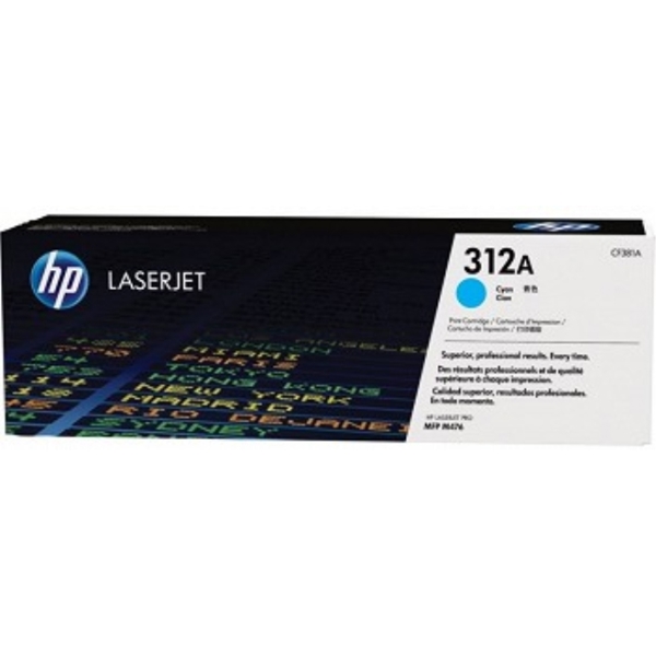 HP CF381A  312A Cyan LaserJet Toner Cartridge