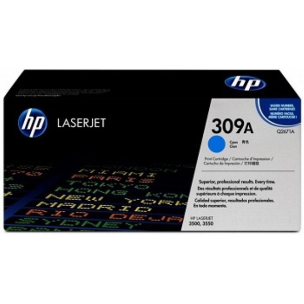 HP Q2671A 309A ORIGINAL  Cyan Toner Cartridge CLJ 3500