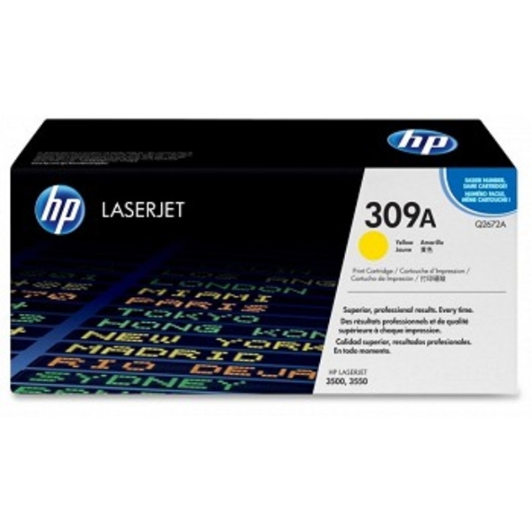 HP Q2672A  309A ORIGINAL Yellow Toner Cartridge CLJ 3500