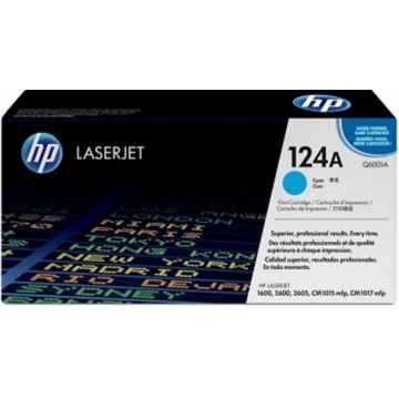 HP Q6001A 124A Cyan Toner Cartridge CLJ2600