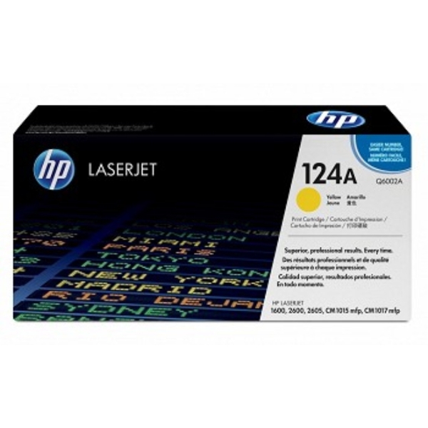 HP Q6002A 124A Yellow Toner Cartridge CLJ2600