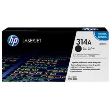 HP Q7560A 314A  Black Print Cartridge CLJ3000