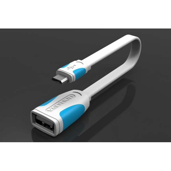 VENTION VAS-A09-W025  Micro usb male to standard USB femaleWhite&Blue