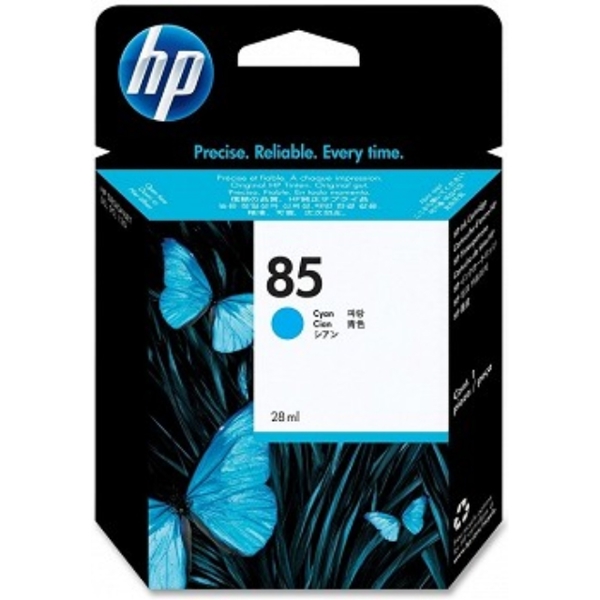 HP C9425A  85 Cyan Ink Cartridge, 28ml