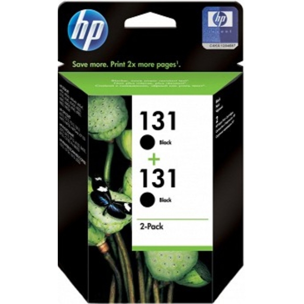 HP CB331HE  131 Black Print Crtg, Twin Pack