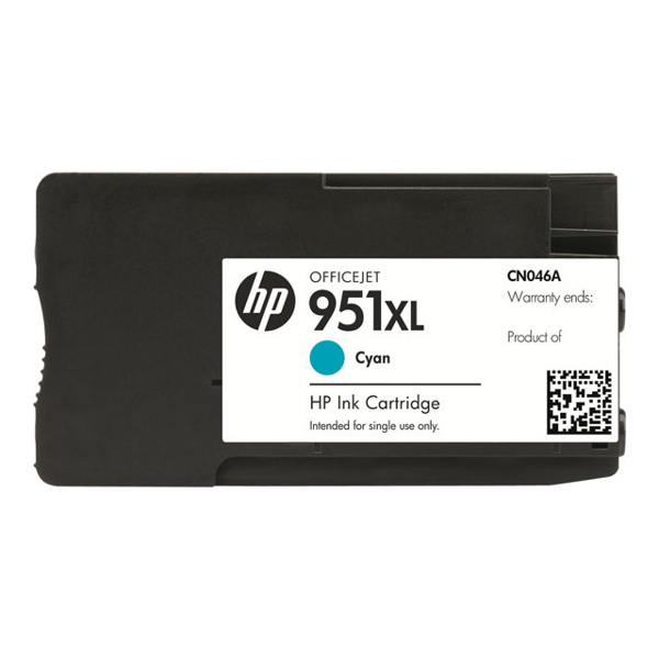 კარტრიჯი HP CN046AE 951XL Cyan Officejet Ink Cartridge