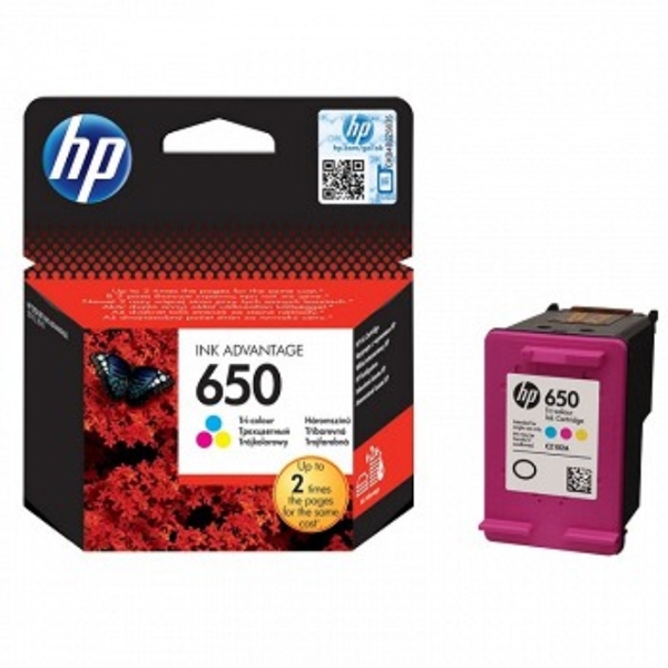 HP CZ102AE 650 Tri-colour Ink Cartridge 
