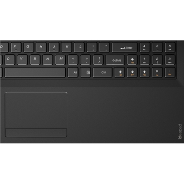 ნოუთბუქი LENOVO IdeaPad 100-15IBD (80QQ008AUA) black 15.6" HD TN GL(FLAT), Intel I3-5005U 2GHz/3MB, 4GB DDR3-1600, 500GB 5400RPM, Integrated Graphics, dummy odd,  0.3MP camera with single mic, non-intel 1x1 bgn, 4cell battery 32WH, free-dos, RU keyboard