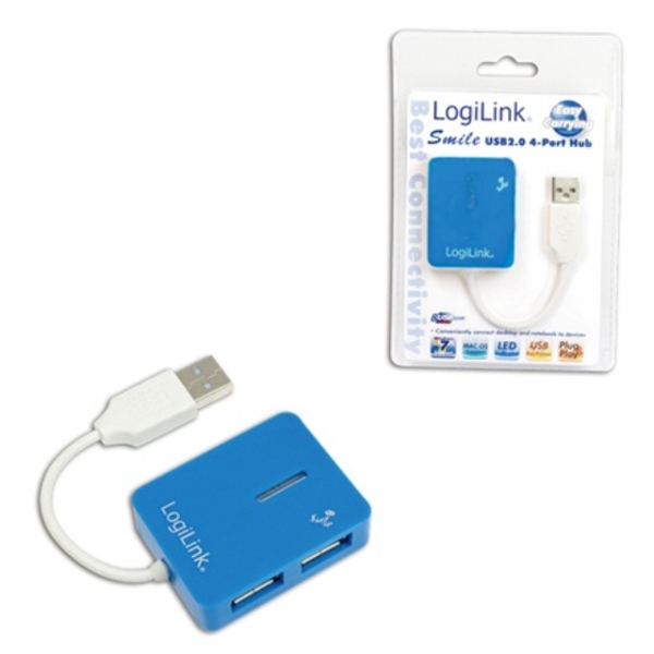 USB ჰაბი Logilink UA0136 USB 2.0 Hub