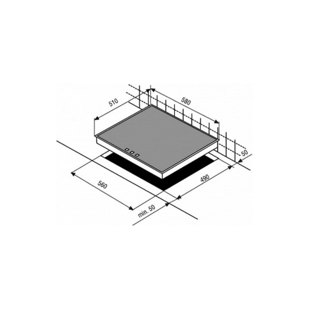 Built-in electric Cooktop Beko HIC 64502 T bPRO 500, Black