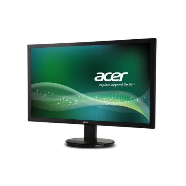 მონიტორი 21.5"(54.6CM)  ACER K222H   BLACK  FHD (1920X1080),5MS, 200CDM2, 100,000,000:1, TWISTED NEMATIC FILM  (90°X65°),DVI,VGA