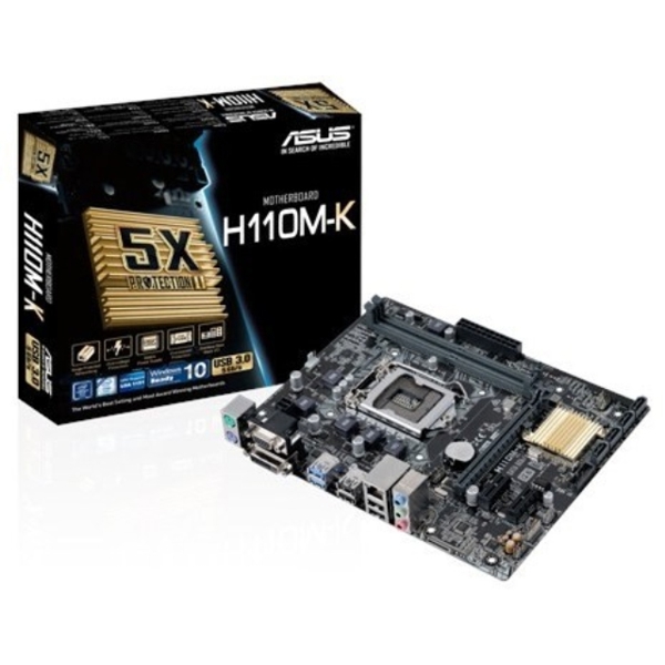 დედა დაფა   ASUS LGA 1151 H110M-K,H110,2DDR4,DVI,MB DDR4