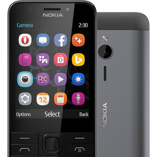 მობილური  Nokia 230 DS NV EAC UA Dark Silver