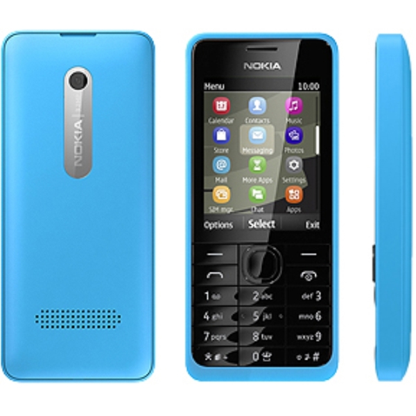 მობილური Nokia 301 NV KZ  CYAN  Dual Sim