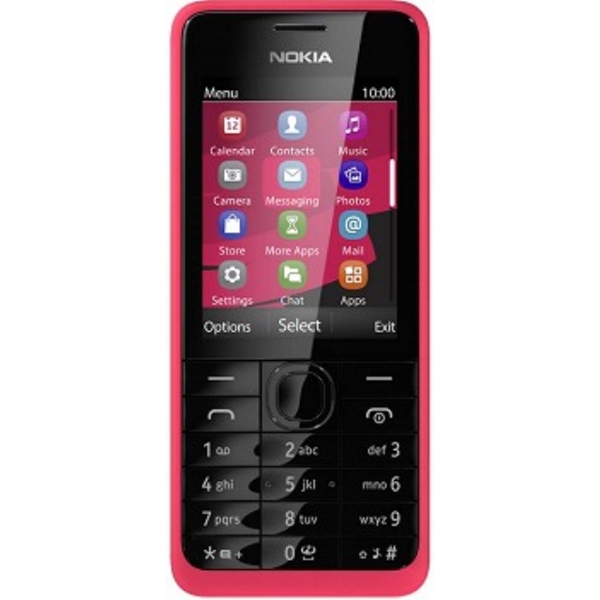 მობილური  Nokia 301 NV KZ  Pink  Dual Sim  