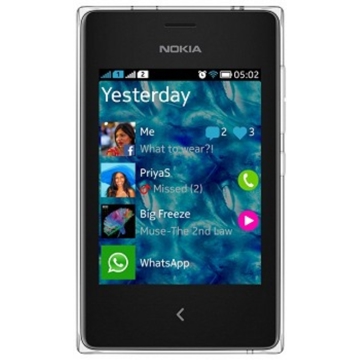 მობილური  Nokia 502 D/S CV KZ WHITE  Dual Sim