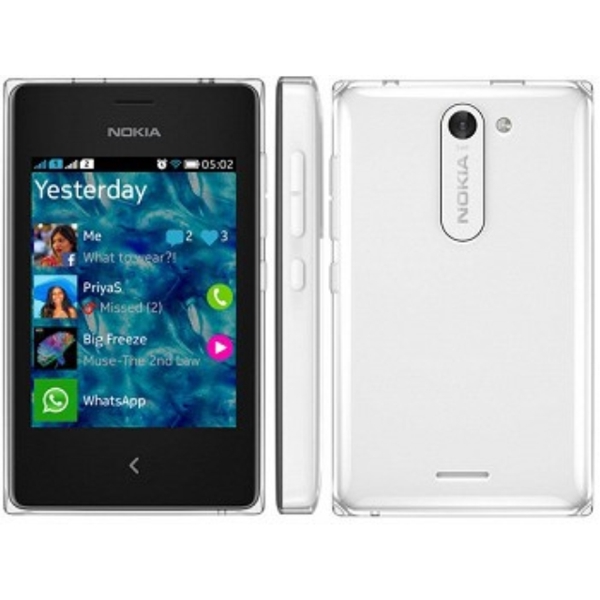 მობილური  Nokia 502 D/S CV KZ WHITE  Dual Sim