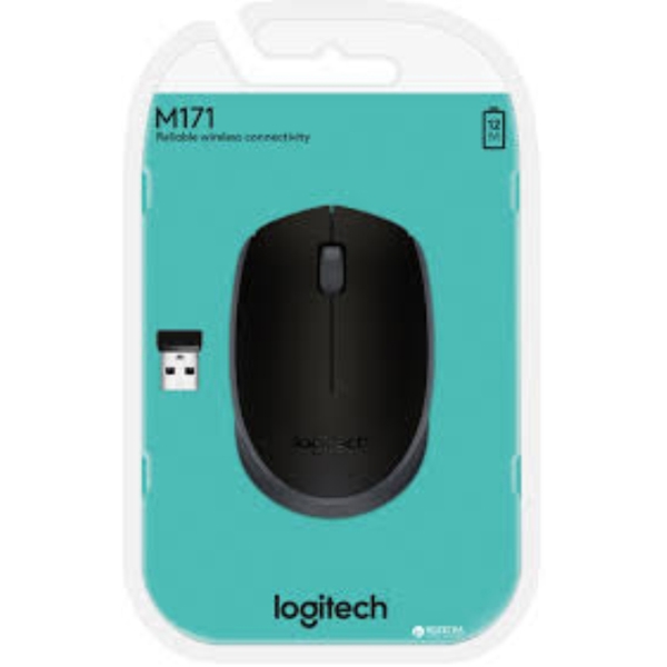 მაუსი LOGITECH Wireless Mouse M171, EMEA, Black