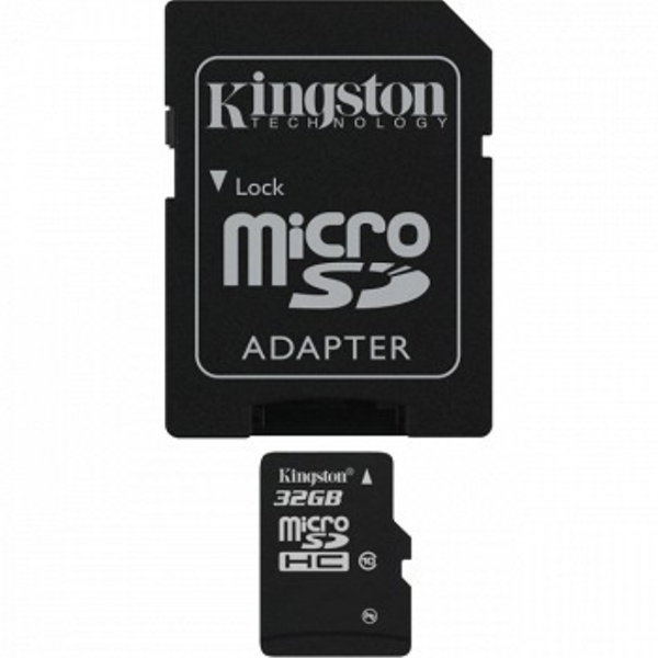 KINGSTON MICROSDHC 32 GB CLASS 10 + SD ADAPTER