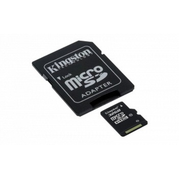 KINGSTON MICROSDHC 32 GB CLASS 10 + SD ADAPTER