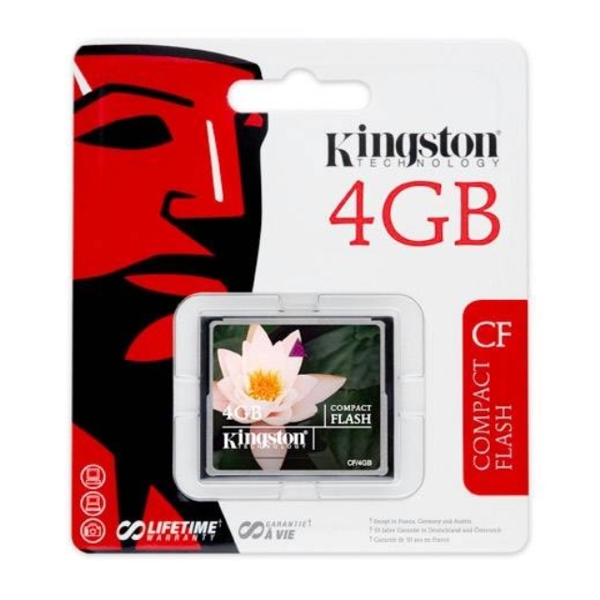 KINGSTON CompactFlash Memory Card 4 GB