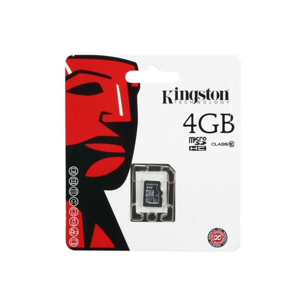 KINGSTON SDCHC Cl 10 Flash Card 4 GB-SP