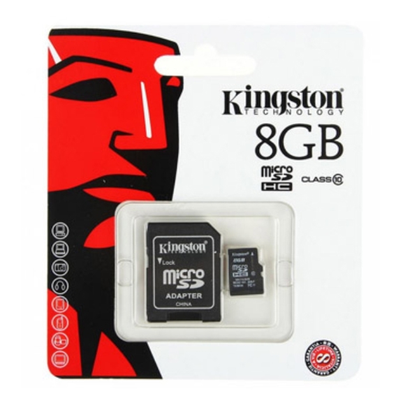 KINGSTON SDCHC Cl 10 Flash Card 8GB