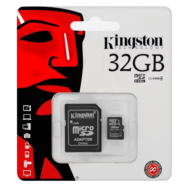 KINGSTON SDCHC Cl 4 Flash Card 32 GB