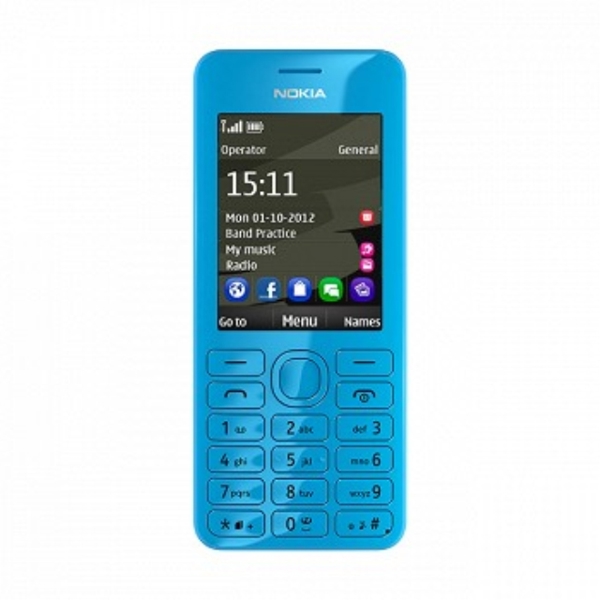 მობილური ტელეფონი Nokia 206 CYAN