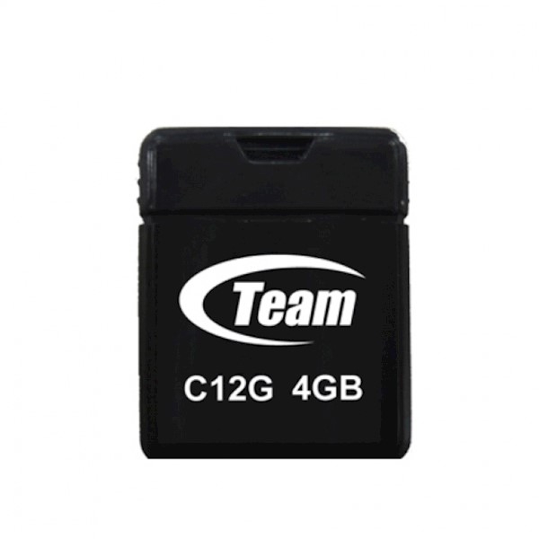 USB ფლეშ მეხსიერება TEAM C12G DRIVE 4 GB RETAIL BLACK