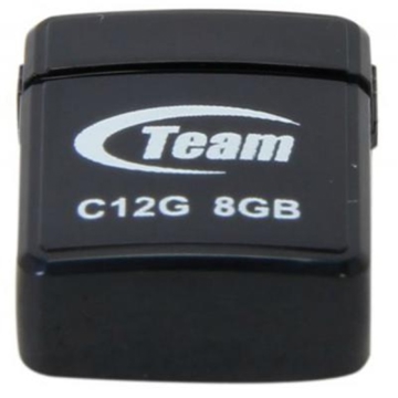 TEAM C12G DRIVE 8 GB BLACK RETAIL