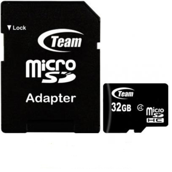 TEAM micro SDHC 32 GB class 4 retail With adapter