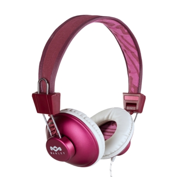 ყურსასმენი  HOUSE OF MARLEY EM-JH011-PU POSITIVE VIBRATION HEADPHONES WITH REMOTE AND MICROPHONE PURPLE