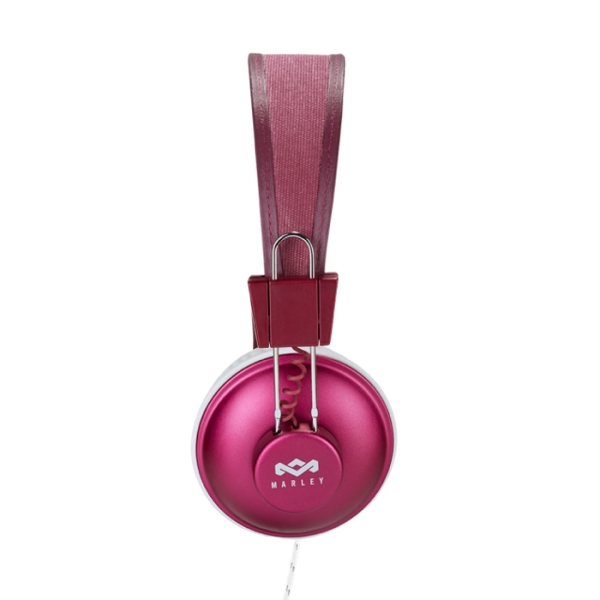 ყურსასმენი  HOUSE OF MARLEY EM-JH011-PU POSITIVE VIBRATION HEADPHONES WITH REMOTE AND MICROPHONE PURPLE