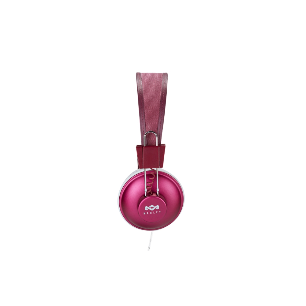 ყურსასმენი  HOUSE OF MARLEY EM-JH011-PU POSITIVE VIBRATION HEADPHONES WITH REMOTE AND MICROPHONE PURPLE