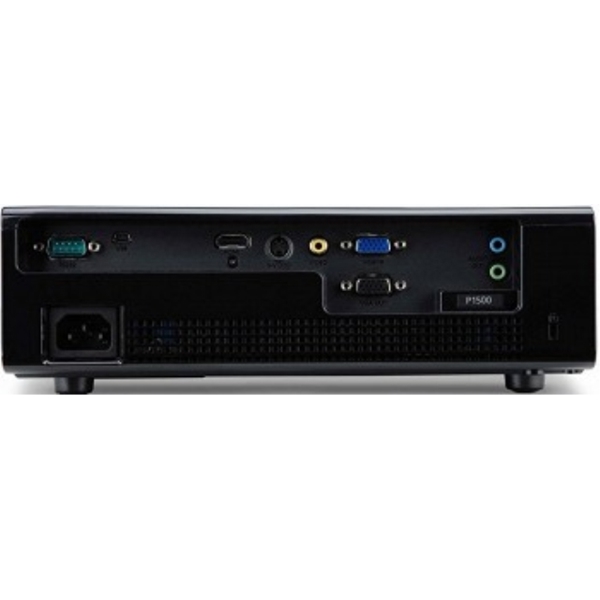 პროექტორი Acer P1500-Full HD; Projector, 3D Capability;Video Compatibility :EDTV,HDTV,NTSC,PAL,SDTV,SECAM; Normal Mode Lamp Life 4000 Hour, Economy Mode Lamp Life:5000 Hour; Vertical Sync 120HZ -Horizontal Sync 100 kHz; Colour Support 1.07 Billion Colors (30-bit); Maximum Resolution 1920 x 1200; Native Resolution : 1920 x 1080 ; 10,000:1; 16:9 (Native), 4:3 (Compatible);3000 lm; HDMI/USB/S-Video /Composite Video/VGA In/VGA Out/Audio Line In/Audio Line Out; White.