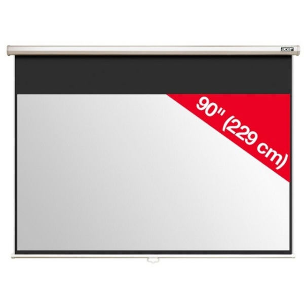 პროექტორის ეკრანი  Acer T82-W01MW - Tripod Portable Projection Screen (174 x 109 cm), Matte White, Mount Wall or ceiling,Image Size 229 cm diagonal 16/10, Weight with stand (7 kg)