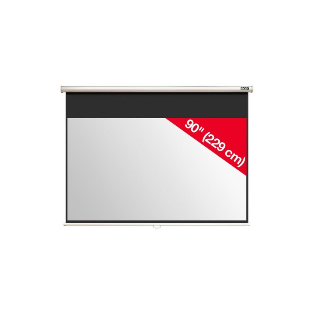 Acer T82-W01MW - Tripod Portable Projection Screen (174 x 109 cm), Matte White, Mount Wall or ceiling,Image Size 229 cm diagonal 16/10, Weight with stand (7 kg)