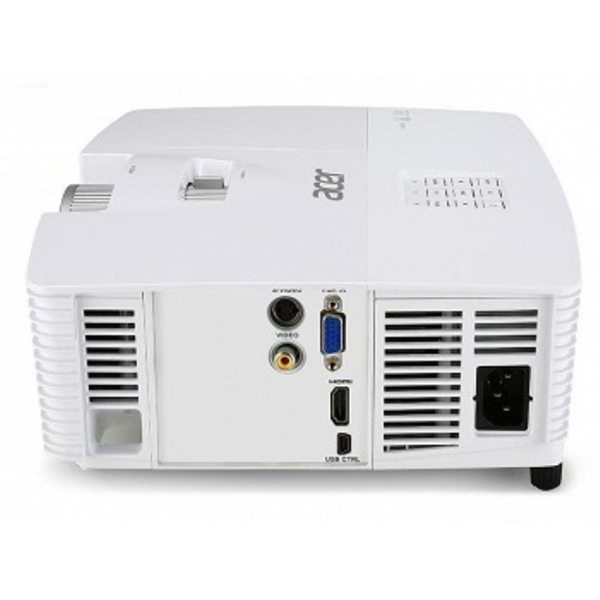 პროექტორი  Acer X133PWH-WXGA; Projector, 3D Capability;Video Compatibility :EDTV,HDTV,NTSC,PAL,SDTV,SECAM; Normal Mode Lamp Life 5000 Hour, Economy Mode Lamp Life: 6000 Hour; Vertical Sync 120HZ -Horizontal Sync 100 kHz; Colour Support 1.07 Billion Colors (30-bit); Maximum Resolution 1920 x 1200; Native Resolution : 1280 x 800 ; 13,000:1; 16:10 (Native), 4:3 (Compatible), 16:9 (Compatible); 3100 lm ; HDMI/USB/S-Video /Composite Video/VGA In; White.