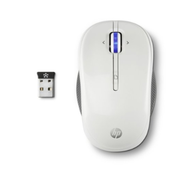 მაუსი HP X3300 White Wireless Mouse H4N94AA