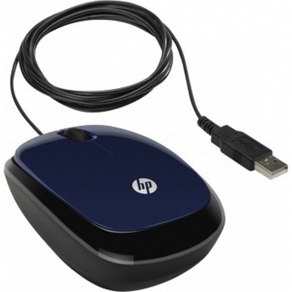 მაუსი HP X1200 Wired Blue Mouse H6F00AA