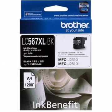 კარტრიჯი  Brother Ink Cartridge LC567XLBK - Black