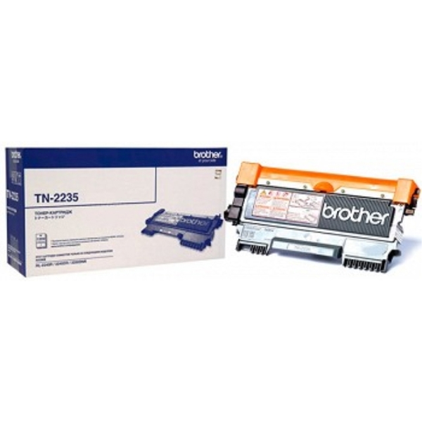 კარტრიჯი  TN2235Brother Black Tonet Cartridge. Resource: 1200 pages, Compatible devices:Brother MFC-7360NR, Brother HL-2240R, Brother MFC-7860DWR, Brother HL-2240DR, Brother FAX-2940R, Brother HL- 2250DNR, Brother DCP-7060DR, Brother DCP-7070DWR