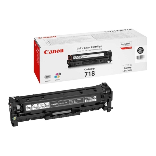 კარტრიჯი CANON ORIGINAL LJ 718 BLACK 3400@5% MF8330CDN8340