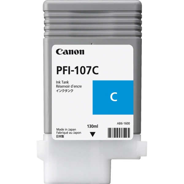 კარტრიჯი  CANON ORIGINAL PFI 107C CYAN  IPF680685780785 130ML