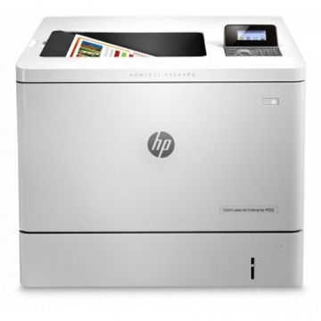 პრინტერი  HP Color LaserJet Enterprise M552dn (Functions: Print; format: A4; 1200x1200 dpi; Monthly Duty Cicle: Up to 80000 pages; 33ppm (black), 33ppm (color); Duplex; Memory: 1024MB; CPU Speed: 1200MHz; 2-line backlit LCD graphic display; Connectivity: USB 2.0, Lan; 550-sheet input Tray X2 ; 4-line LCD (colour graphics) with 10-key pad; Cartridge: HP 508A: CF360A (Black), CF361A (Cyan), CF362A (Magenta), CF363A (Yellow))